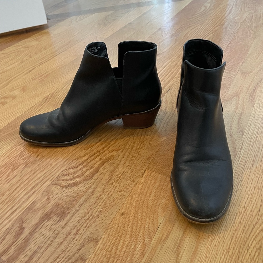 Cole Haan black leather booties